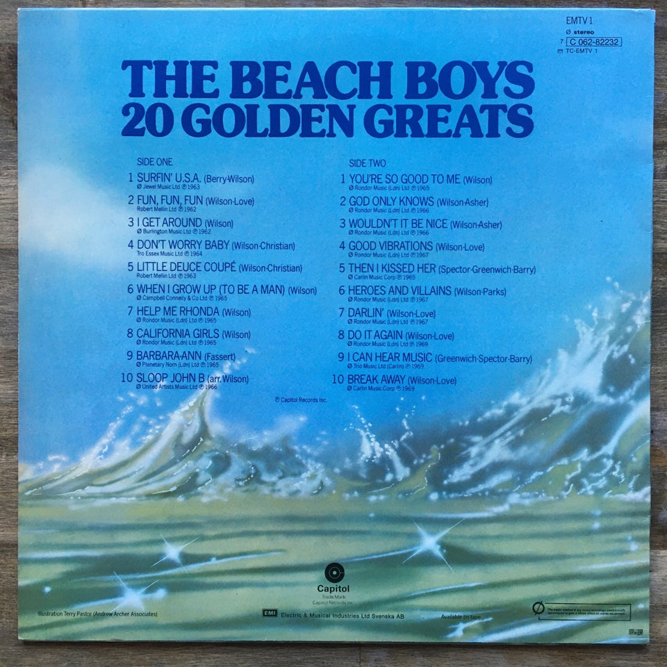 LP, The Beach Boys , 20 Golden Greats