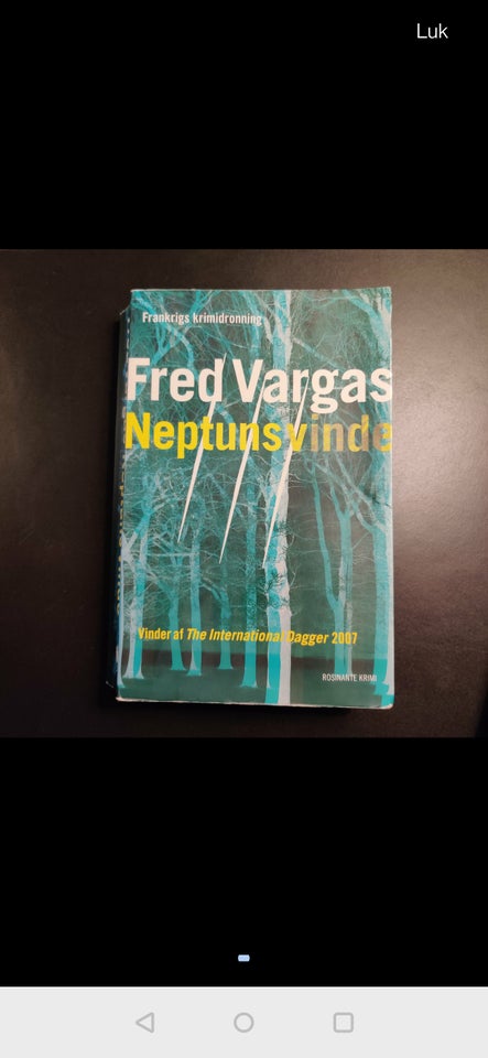 Neptuns vinde, Fred Vargas, genre: