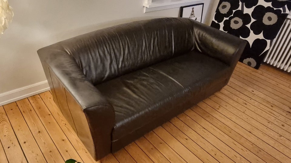 Sofa læder 3 pers