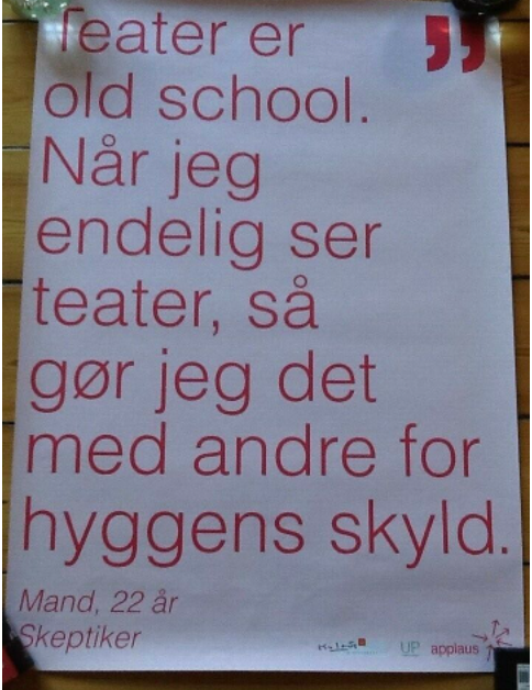 Plakat reklameplakat Citat