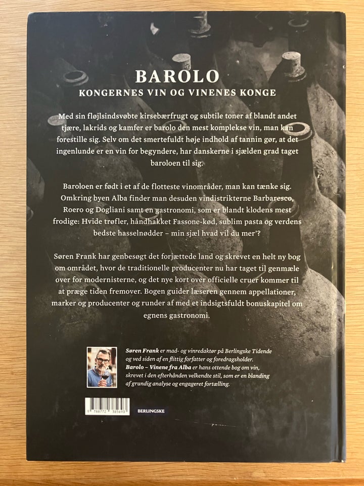 BAROLO, Søren Frank, emne: mad og