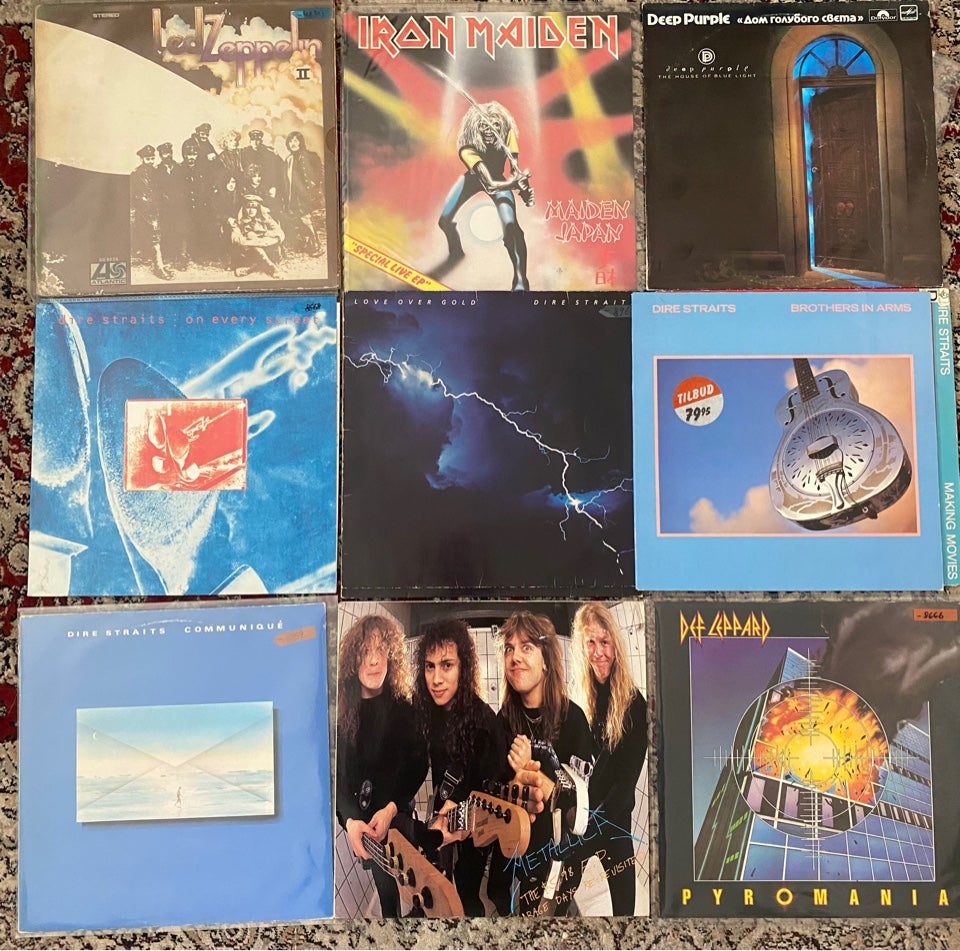 LP, Metallica.,DAD, Black S