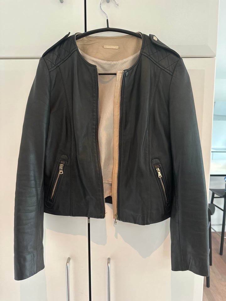 Skindjakke, str. 36, Massimo Dutti