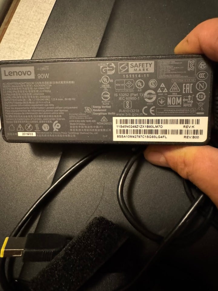 Oplader, Lenovo, Perfekt