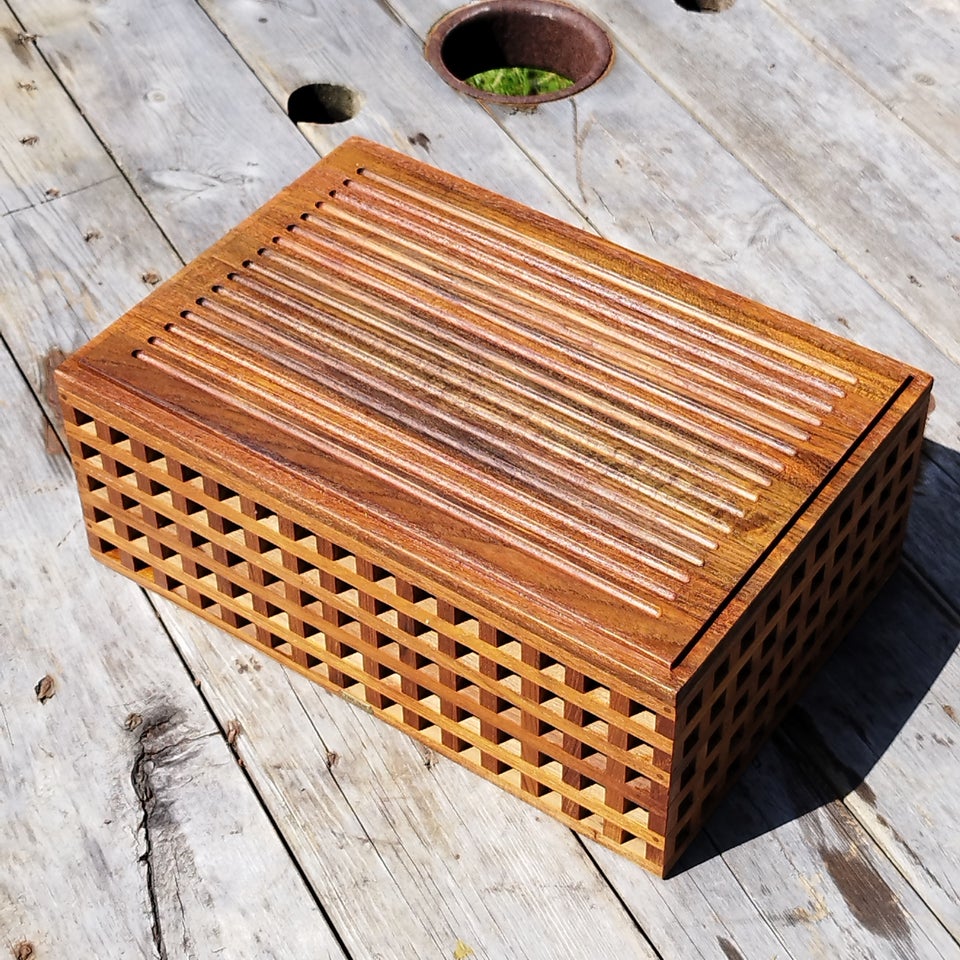 Vintage Teak Trip Trap brødboks