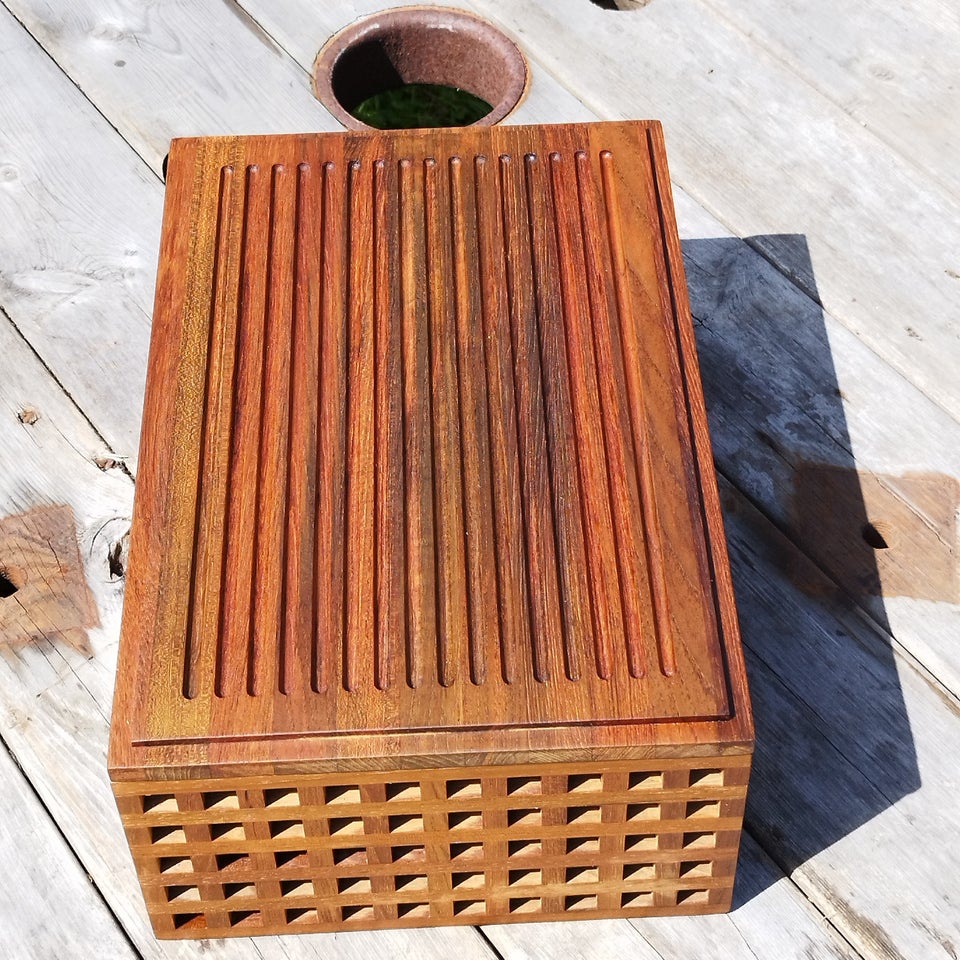 Vintage Teak Trip Trap brødboks