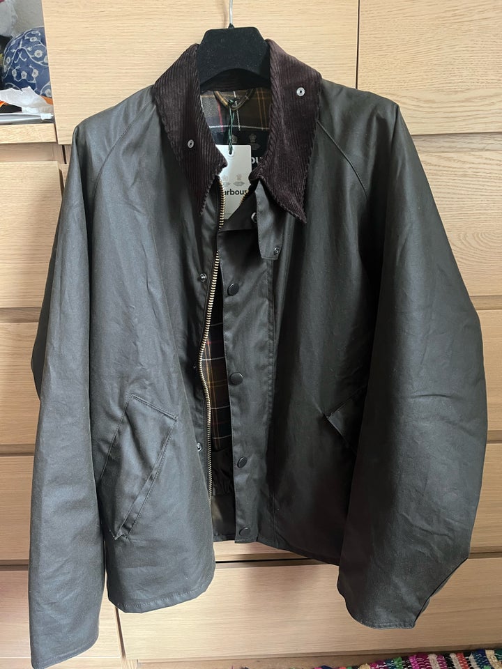 Oilskinsjakke str M Barbour