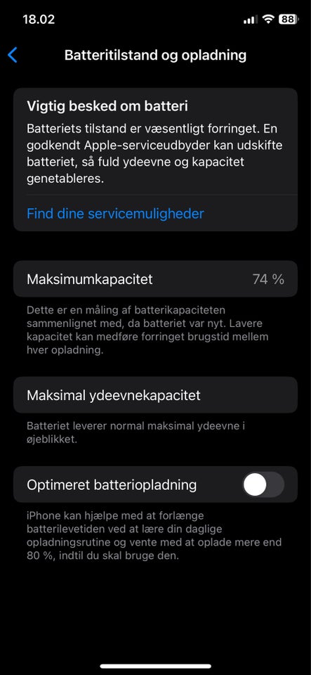 iPhone XS 64 GB sort