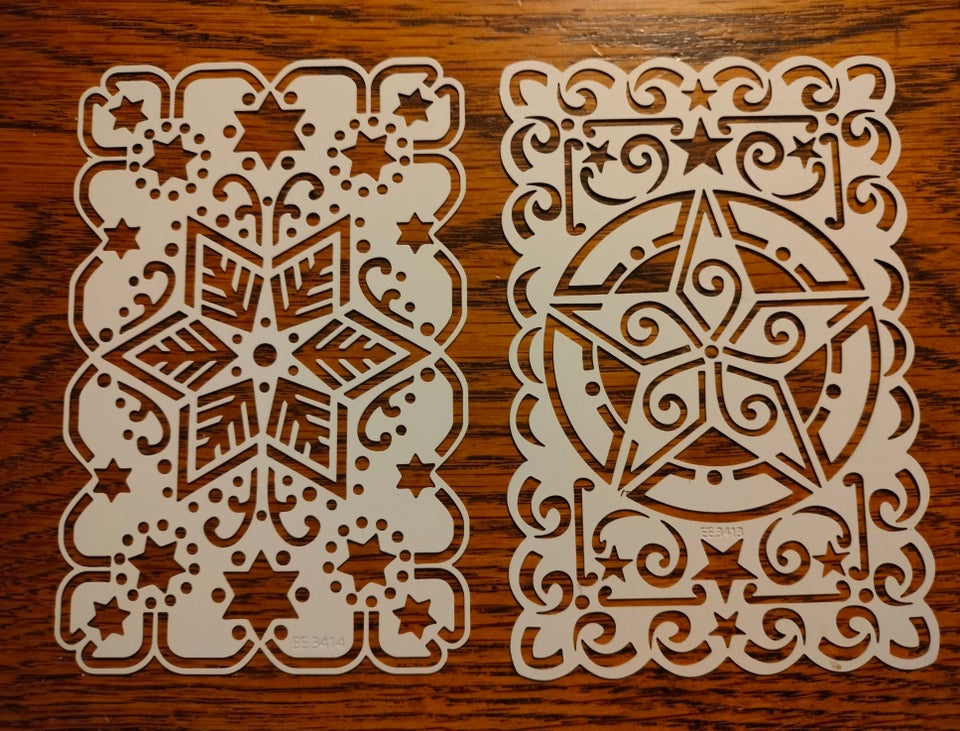 Andet, 2 Stencils - embossing