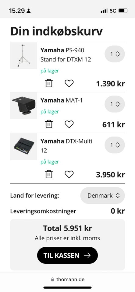 Elektronisk slagtøj Yamaha Multi