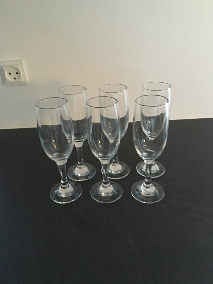 Glas, 6 Champagneglas 23 cl