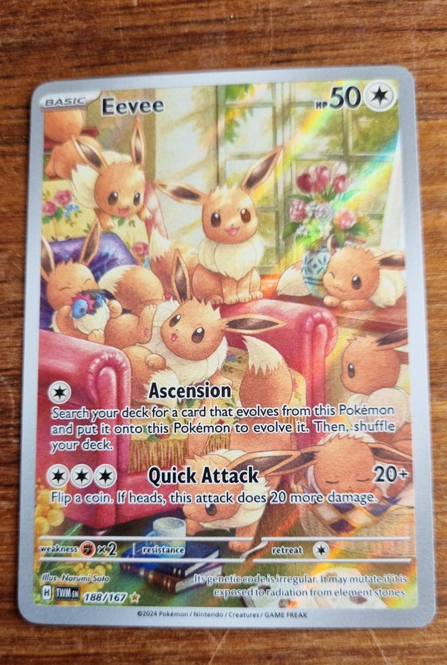 Samlekort, (Solgt) Eevee art rare