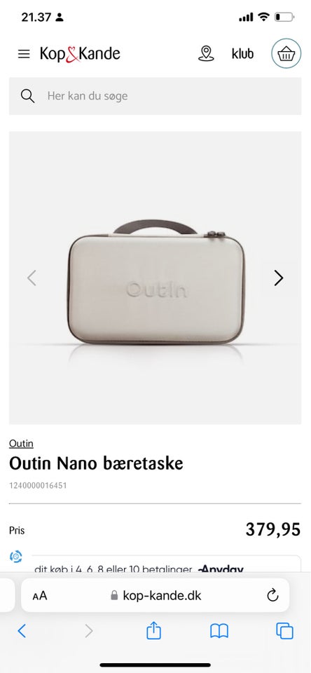 Etui taske til minipresso, Outin