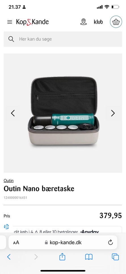 Etui taske til minipresso, Outin