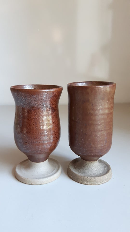 Keramik Bæger Vase Glas Erling