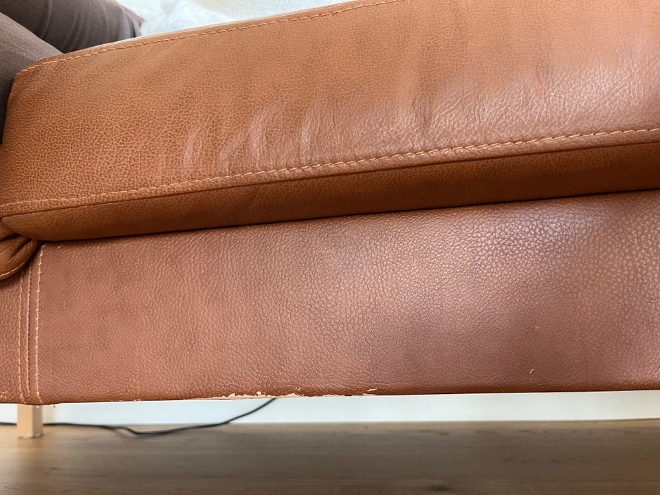 Sofa, læder, 3 pers.