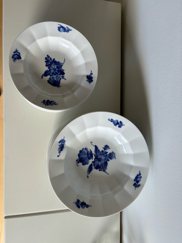 Porcelæn Blå blomst tallerkener