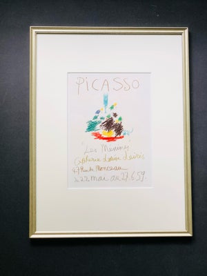 Indrammet Picasso-billede Pablo