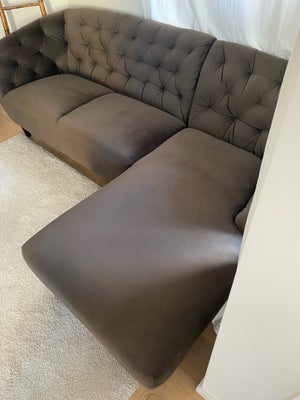 Chaiselong velour Ria sofa