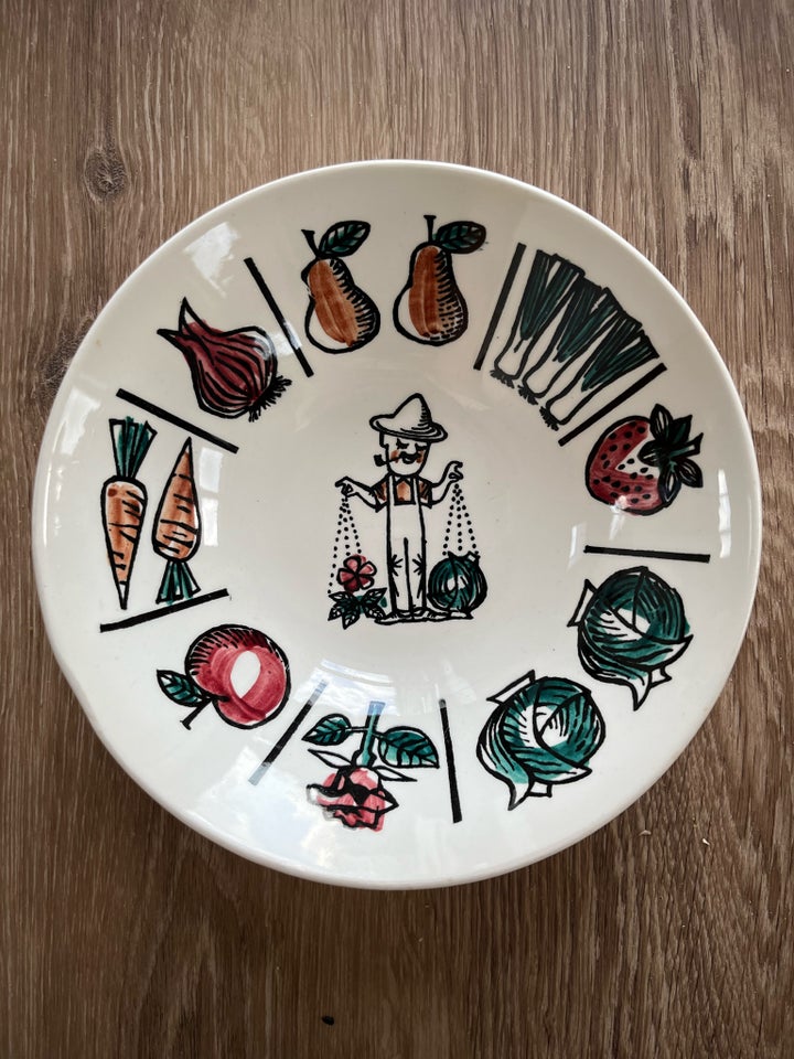 Keramik 2 platter 2 skåle