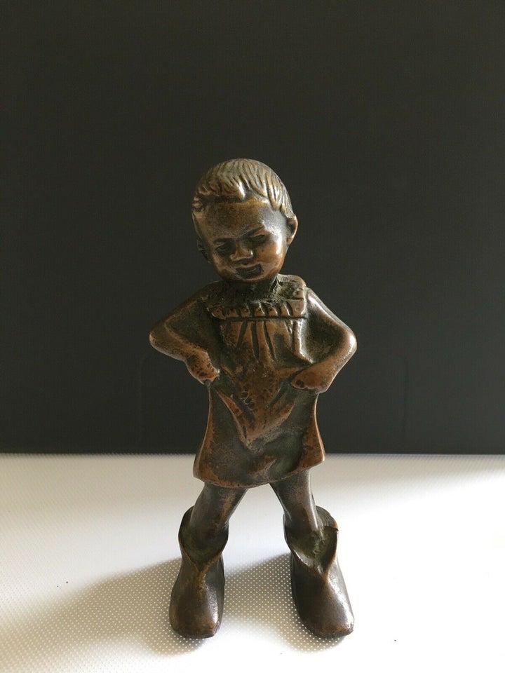 Bronze figur pige Usigneret