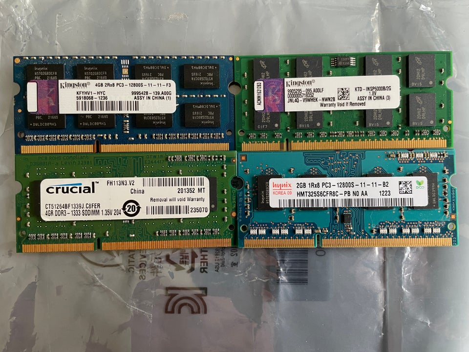 12 Gb. SODIMM RAM fra Crucial, SK