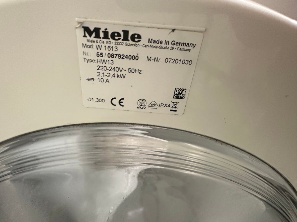 Miele vaskemaskine, W1613,