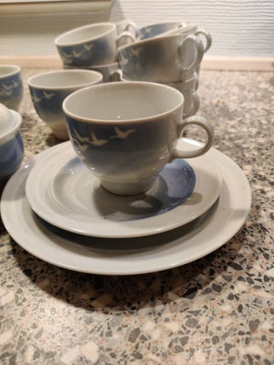 Porcelæn Kaffestel Svane stel