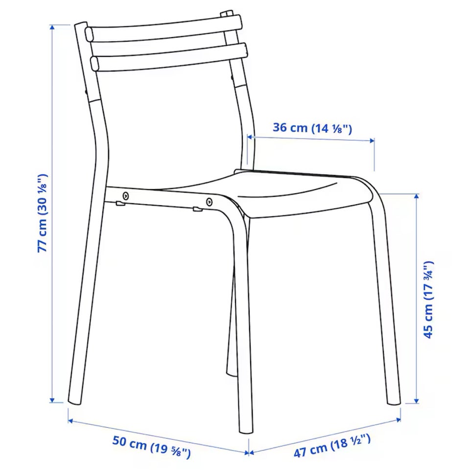 Spisebordsstol Stål IKEA