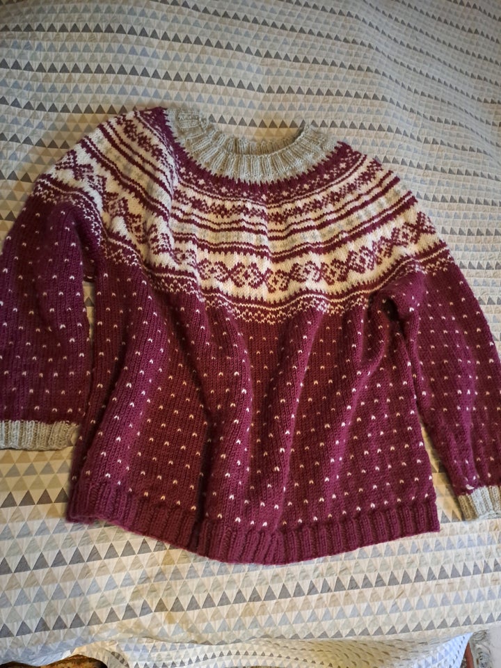 Sweater, Hjemmestrikket sweater,