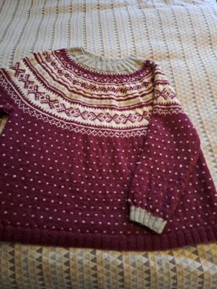 Sweater, Hjemmestrikket sweater,