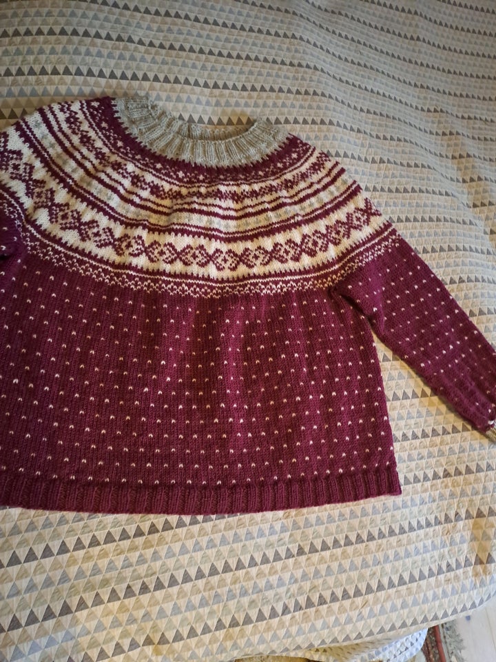 Sweater, Hjemmestrikket sweater,