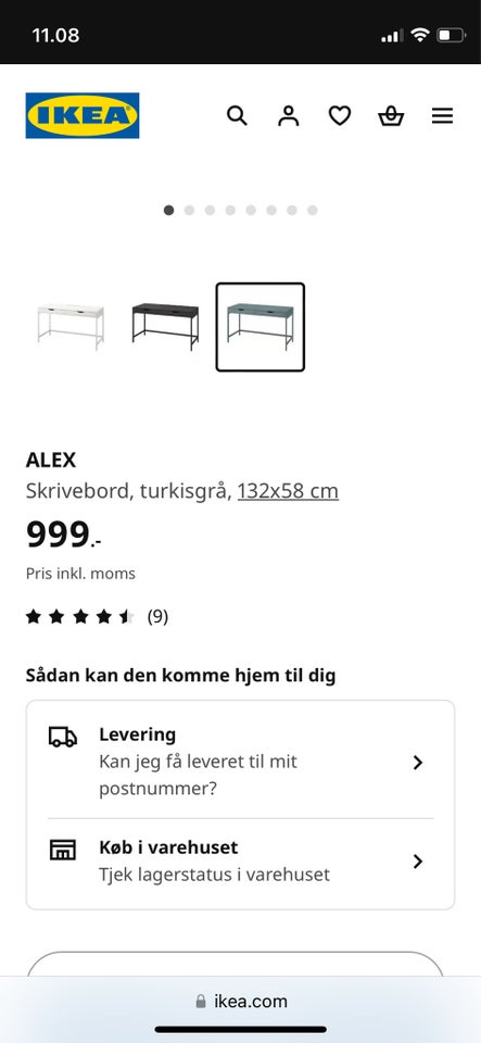 Skrive-/computerbord, Ikea