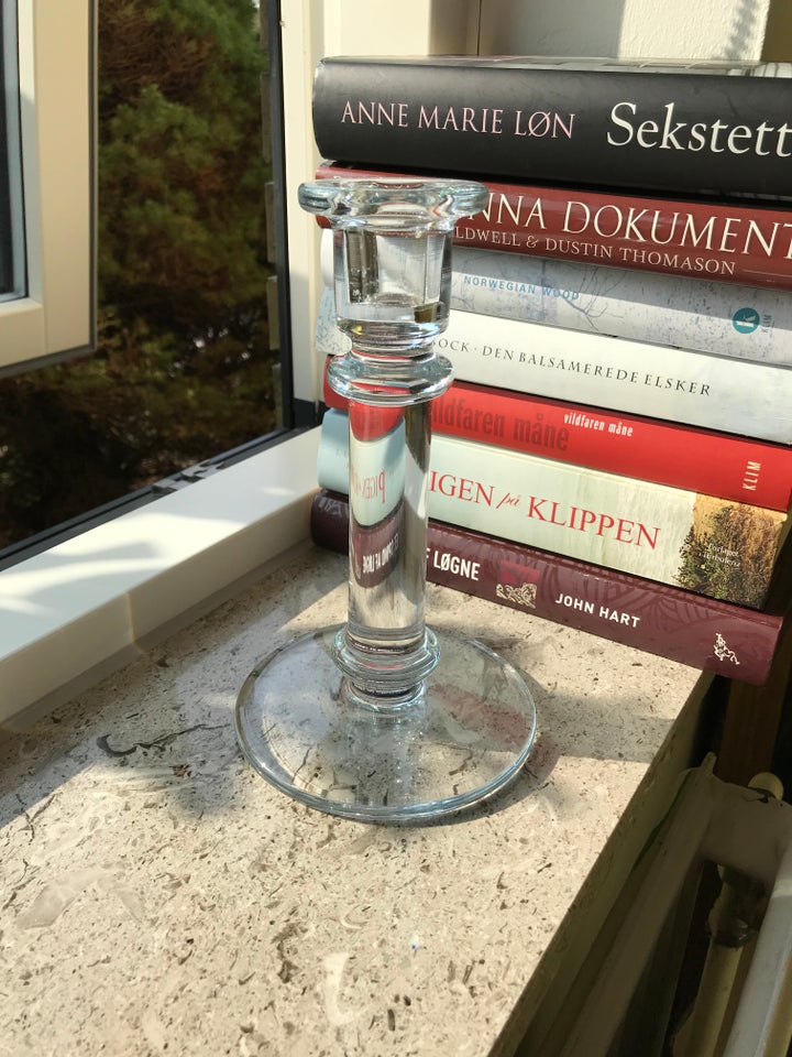 Glas, Lysestage / glaslysestage ,