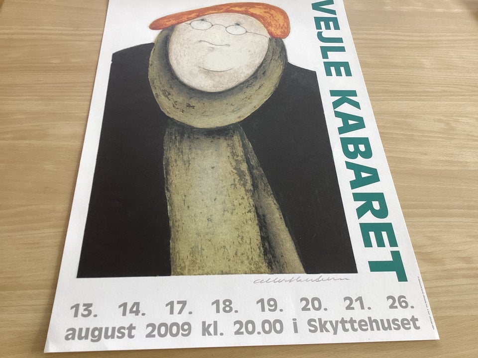 Plakat Albert Bertelsen b: 43 cm