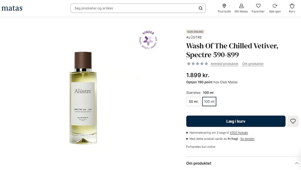 Eau de parfum, Alûstre Wash Of The