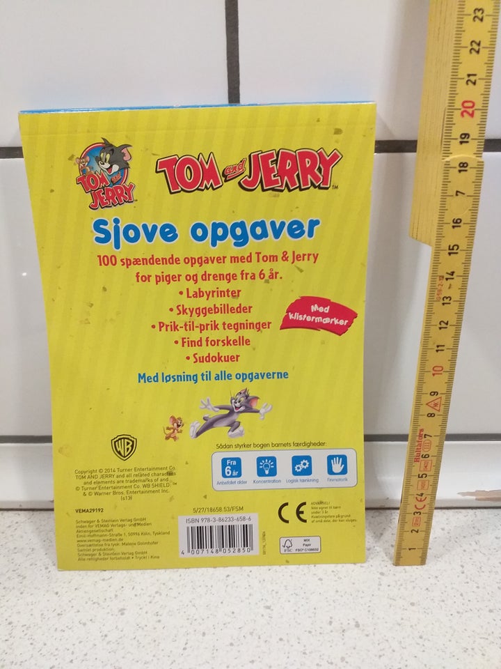 Tom  Jerry Sjove opgaver, fra 6år,