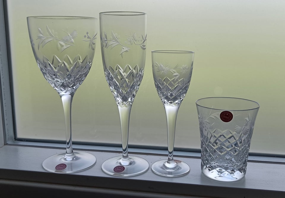 Glas Krystalglas Firkløveren