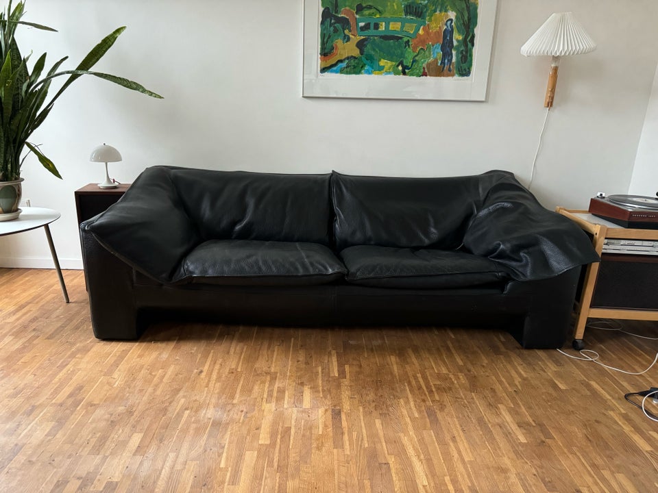 Sofa, læder, 2 pers.