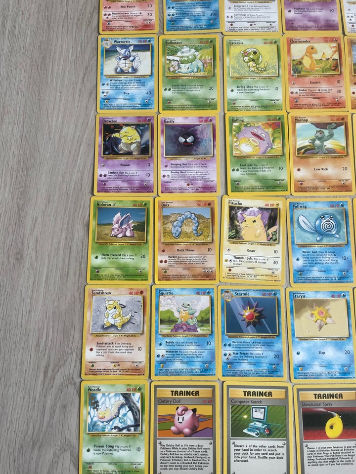 Samlekort, Pokemonkort fra 1999