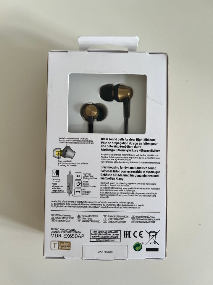 in-ear hovedtelefoner, Sony,