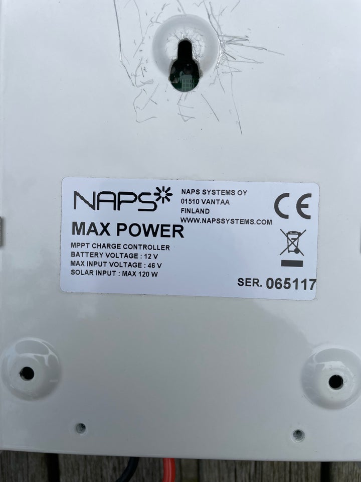 Regulator og solpanel Nap