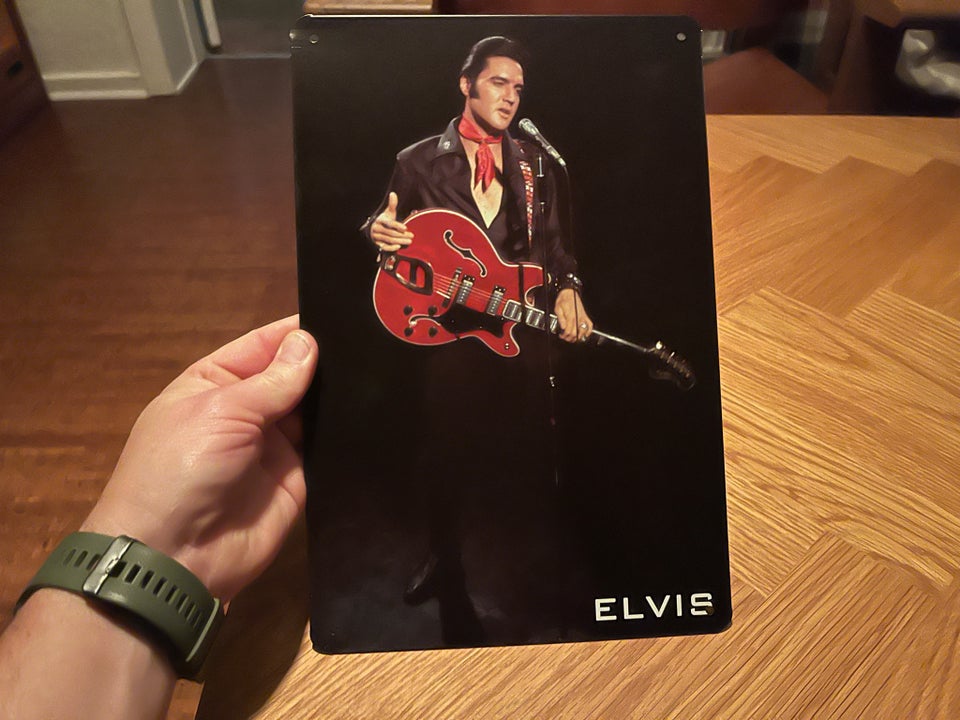 Andet, Elvis Presley , Metal skilt.