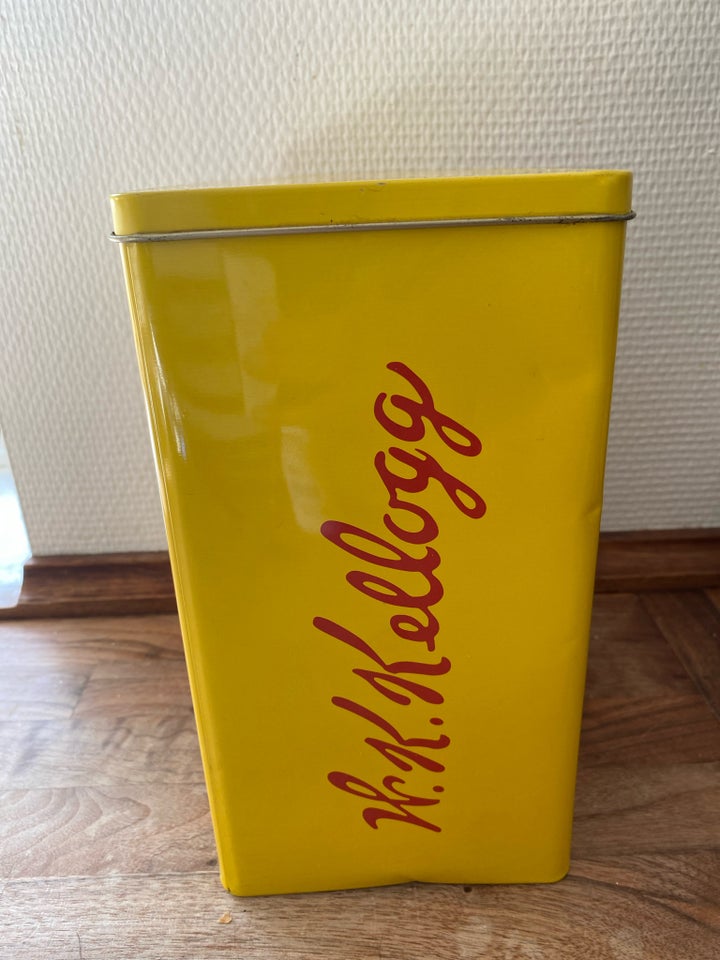 Dåser, Vintage KELLOGG’s gul dåse