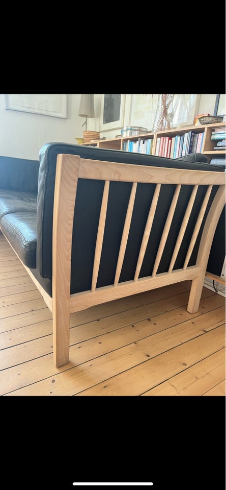 Sofa, læder, 3 pers.