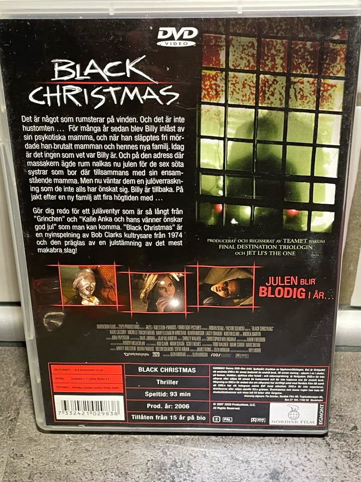 Black Christmas , DVD, gyser