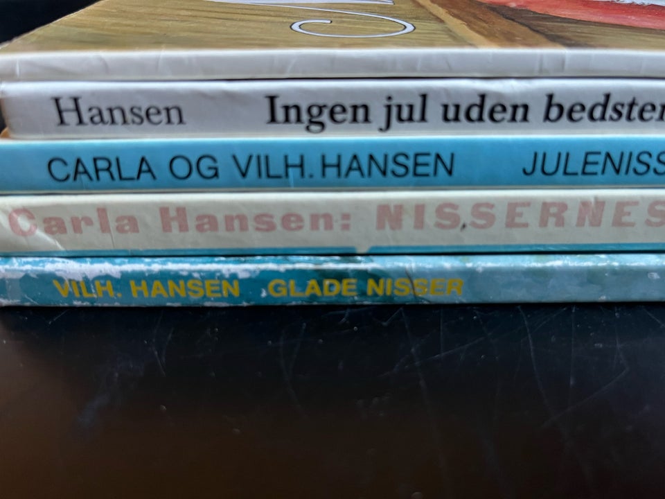 Carla og Vilhelm Hansen julebøger,