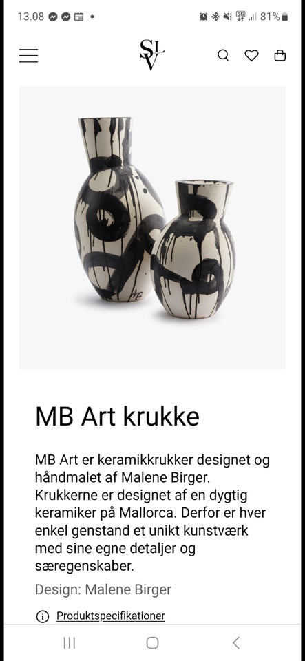 Vase, Marlene Birger