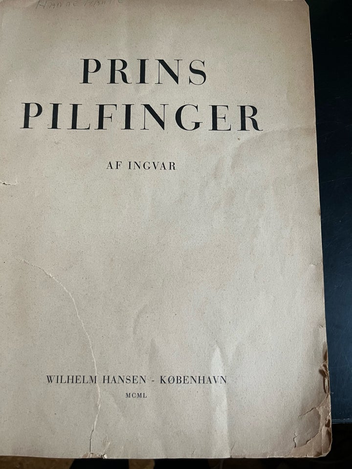 Bøger og blade, Prins pilfinger