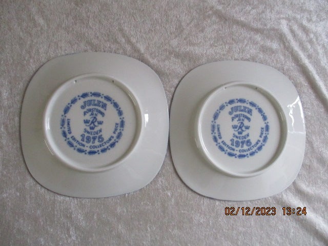 Porcelæn Juleplatter Rörstrand